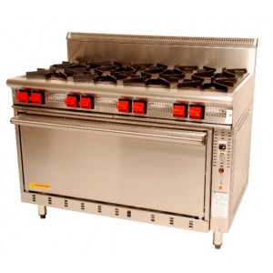 Cook On GR-8 8 Burner + Static Oven-0