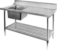 SSB7-1200 Single Stainless Steel Sink Bench-0