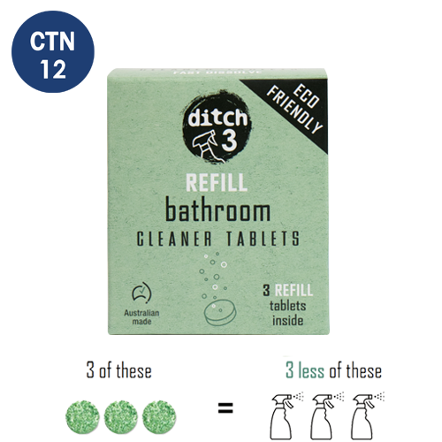 Ditch3 Bathroom Cleaning Tablets Refill Pack ctn
