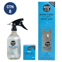 Ditch3 Window Glass Cleaning Tablets Starter Pack ctn