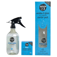 Ditch3 Window & Glass Cleaning Tablets Starter Pack single